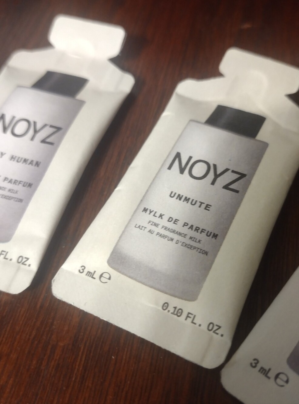 NOYZ Unmute & Only Human Mylk de Parfum Sample 3pc 3ml
